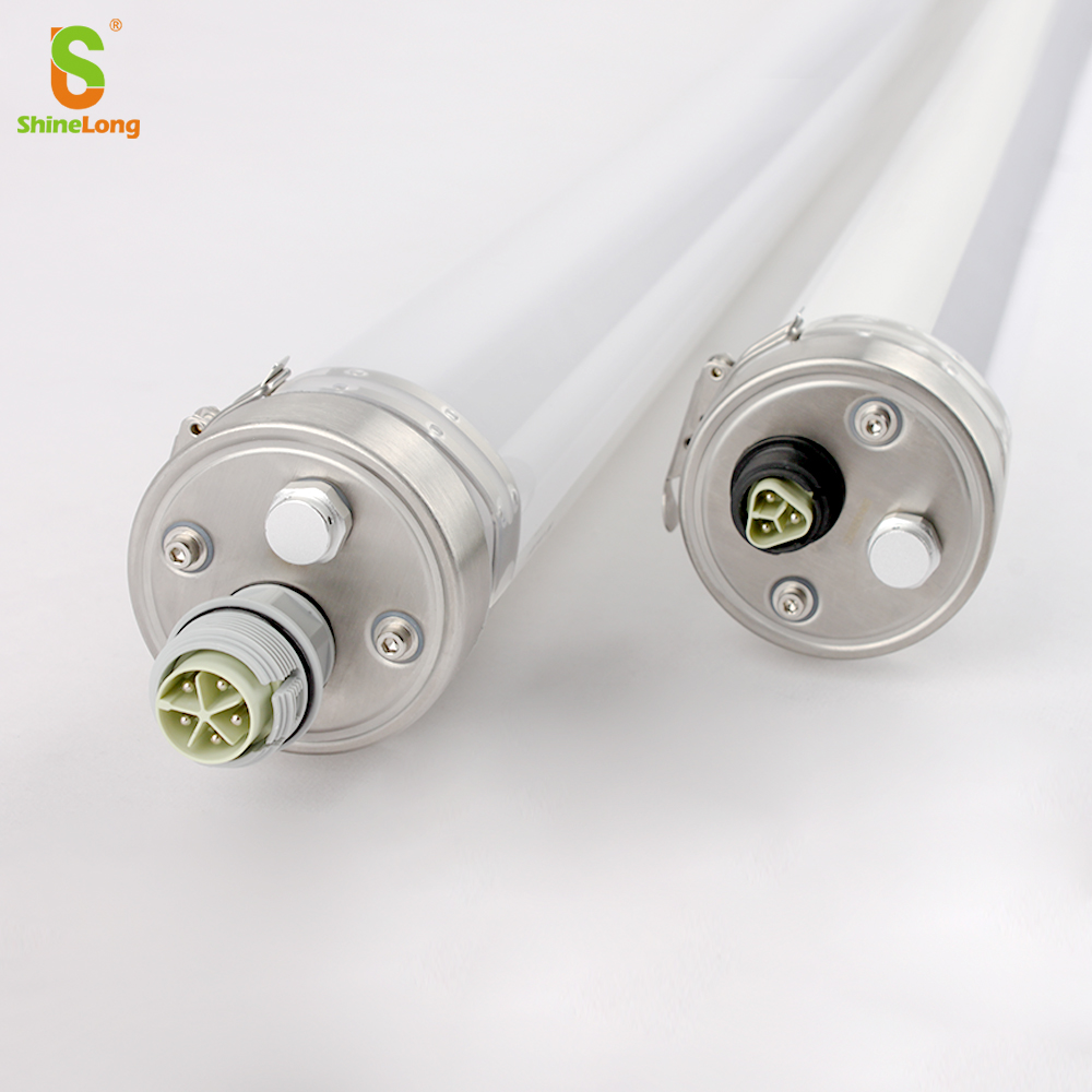 150cm Waterproof Vapor-Proof Industrial Workshop Linear DALI Dim Garage LED Tri-proof Light IP66 3000K-6000K 5-Year Warranty