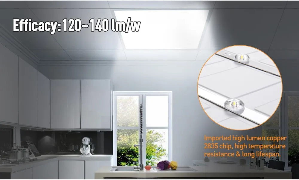Slim Profile Dali Dimming 3CCT Back-Lit Panel Light for Offices