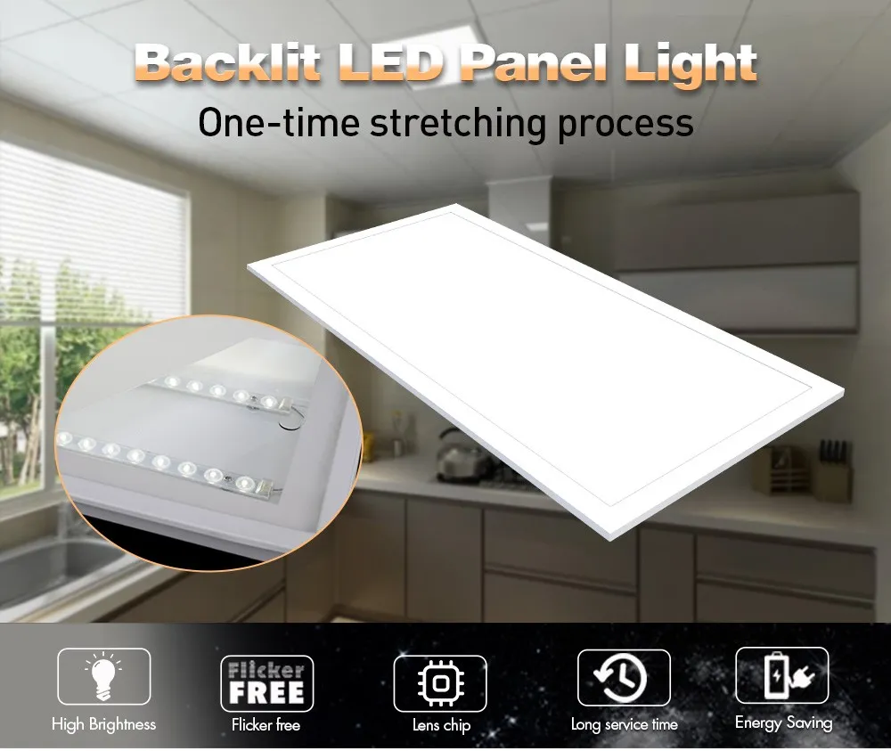 Low-Glare 3CCT Changeable LED Back-Lit Panel Light for Comfortable Lighting Solutions