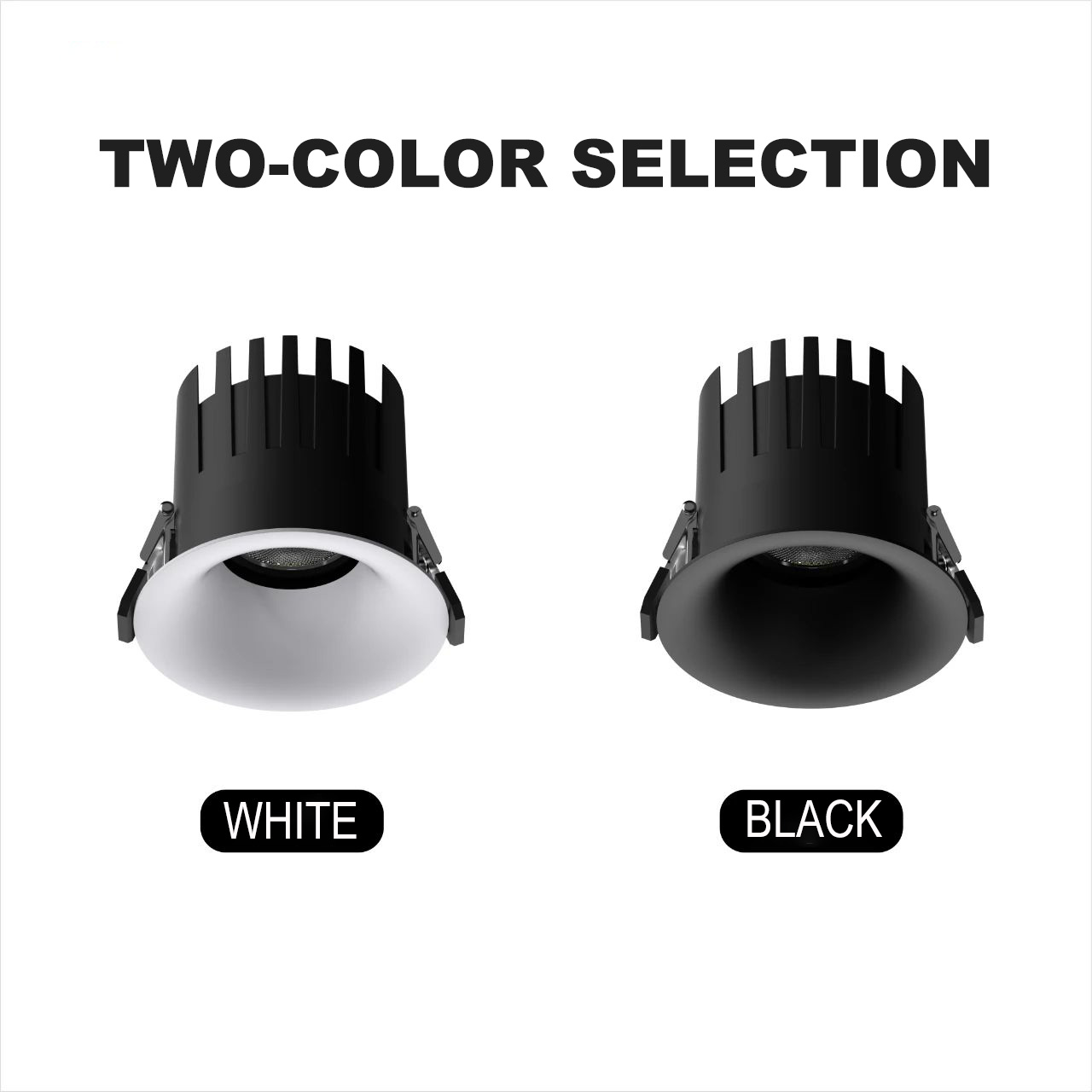 PULUOTI Modern 55mm 8W LED Recessed Spotlight Indoor Lighting Arc Adjustable Down Light Lamp New Design with Aluminum White