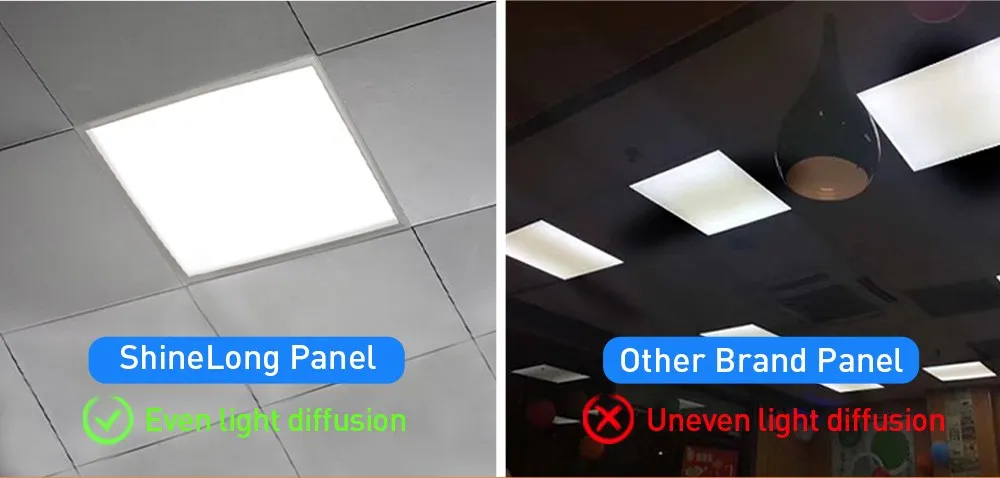 Slim Profile Dali Dimming 3CCT Back-Lit Panel Light for Offices