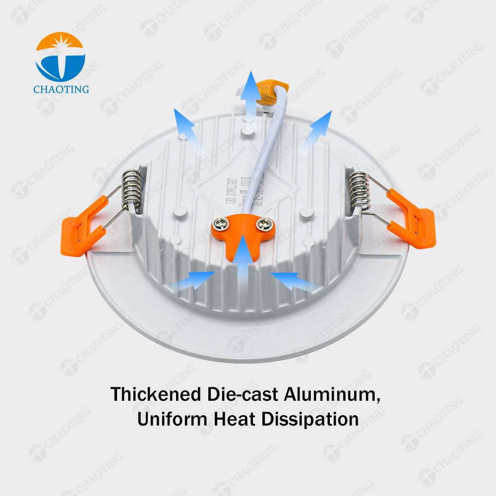 6W 7W 12W 18W Ultra Slim Round Down Light Recessed COB Ceiling LED SMD Surface-mounting Downlight