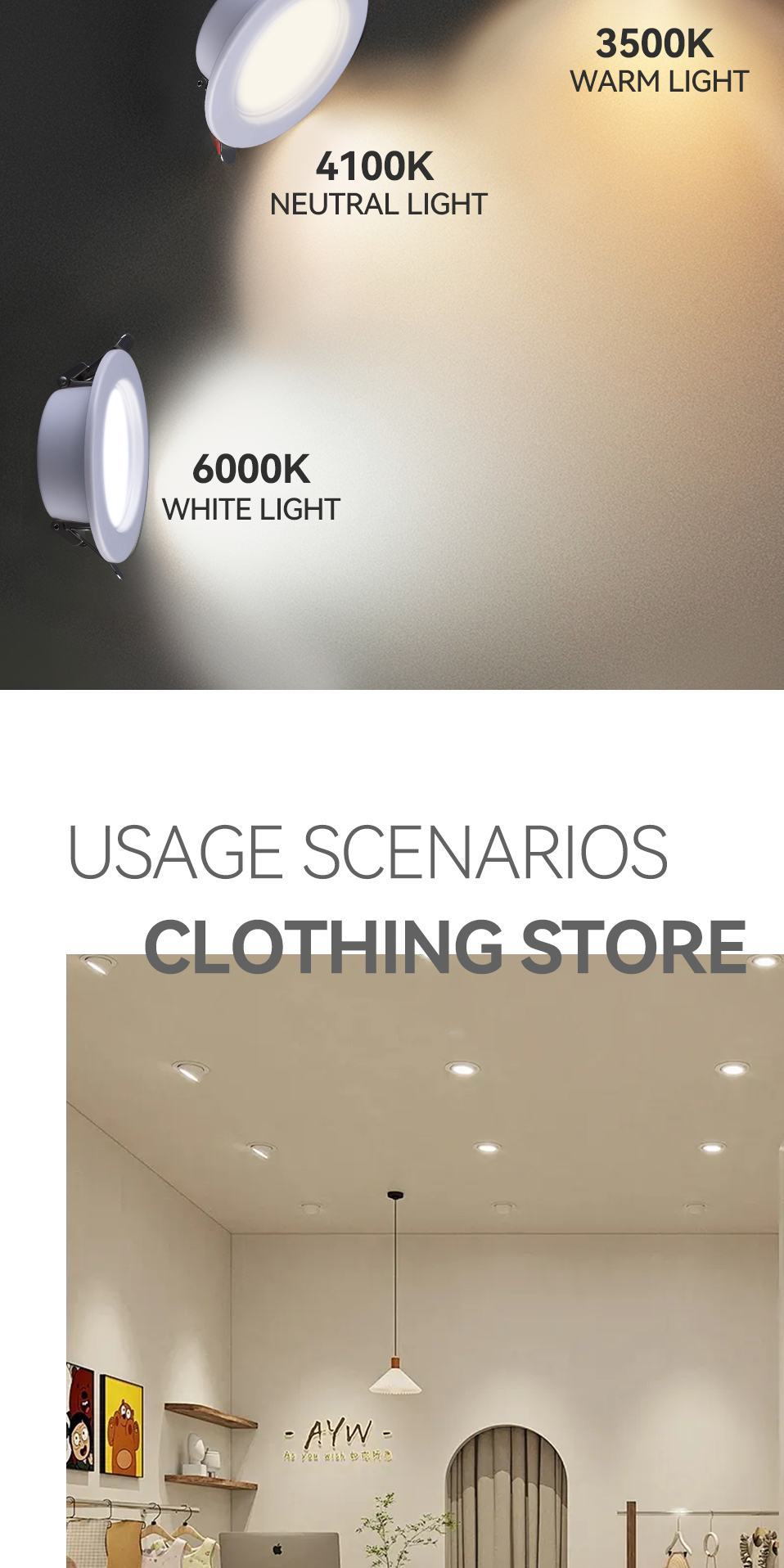 Modern Led Downlight Detail 3