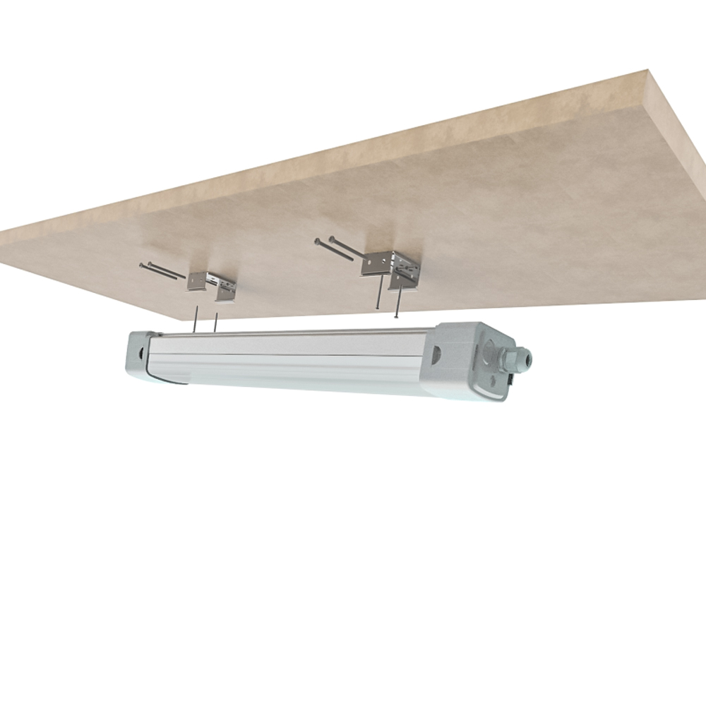 Adjustable IP65 IK08 LED Linear Tri-Proof Lamp Animal Husbandry Warehouse Anti-UV Anti-Corrosion Lighting Waterproof Triple-Safe