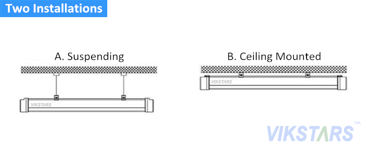 LED Tri-proof Batten Tube Installation Guide