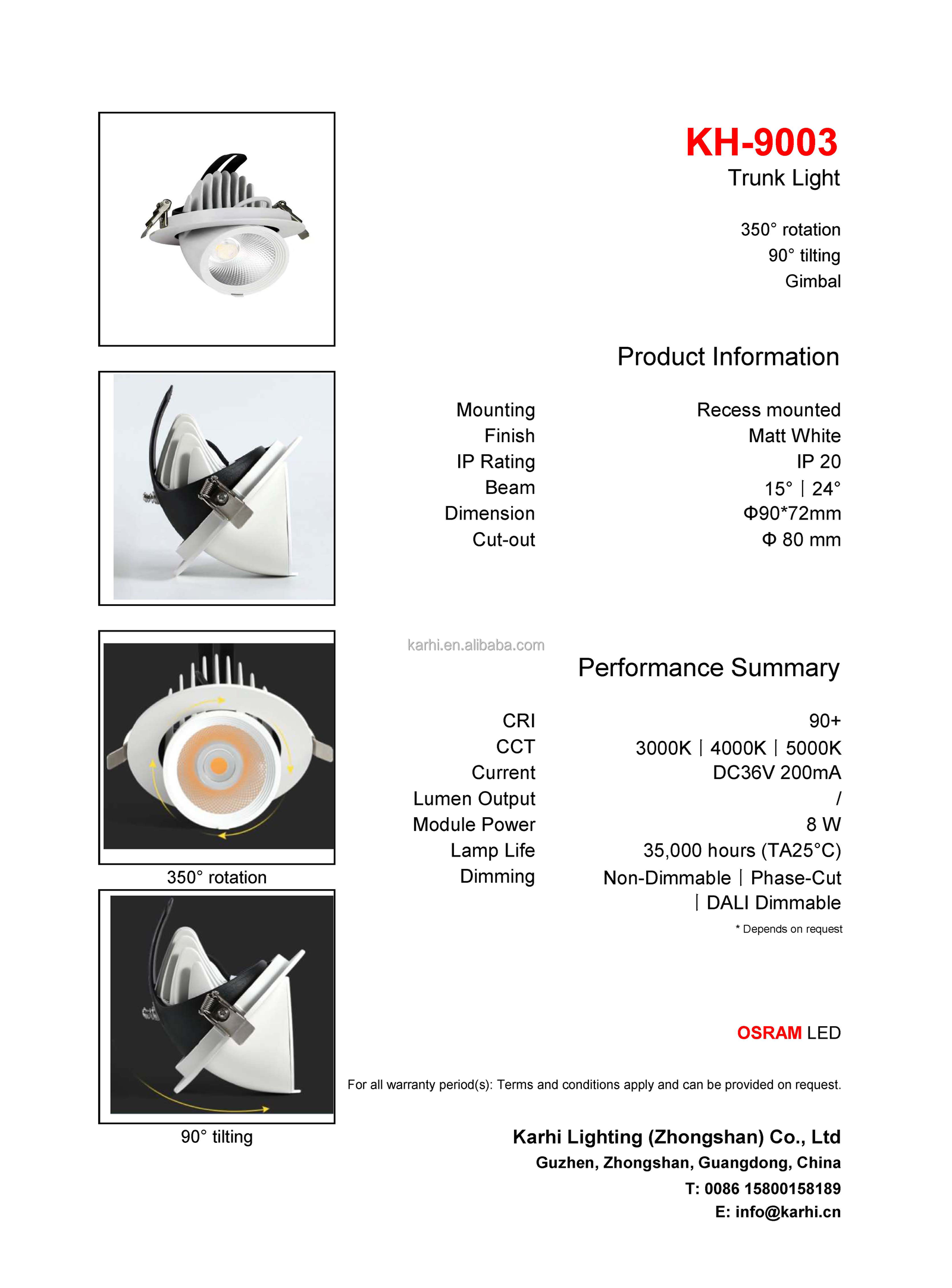 Specification 1