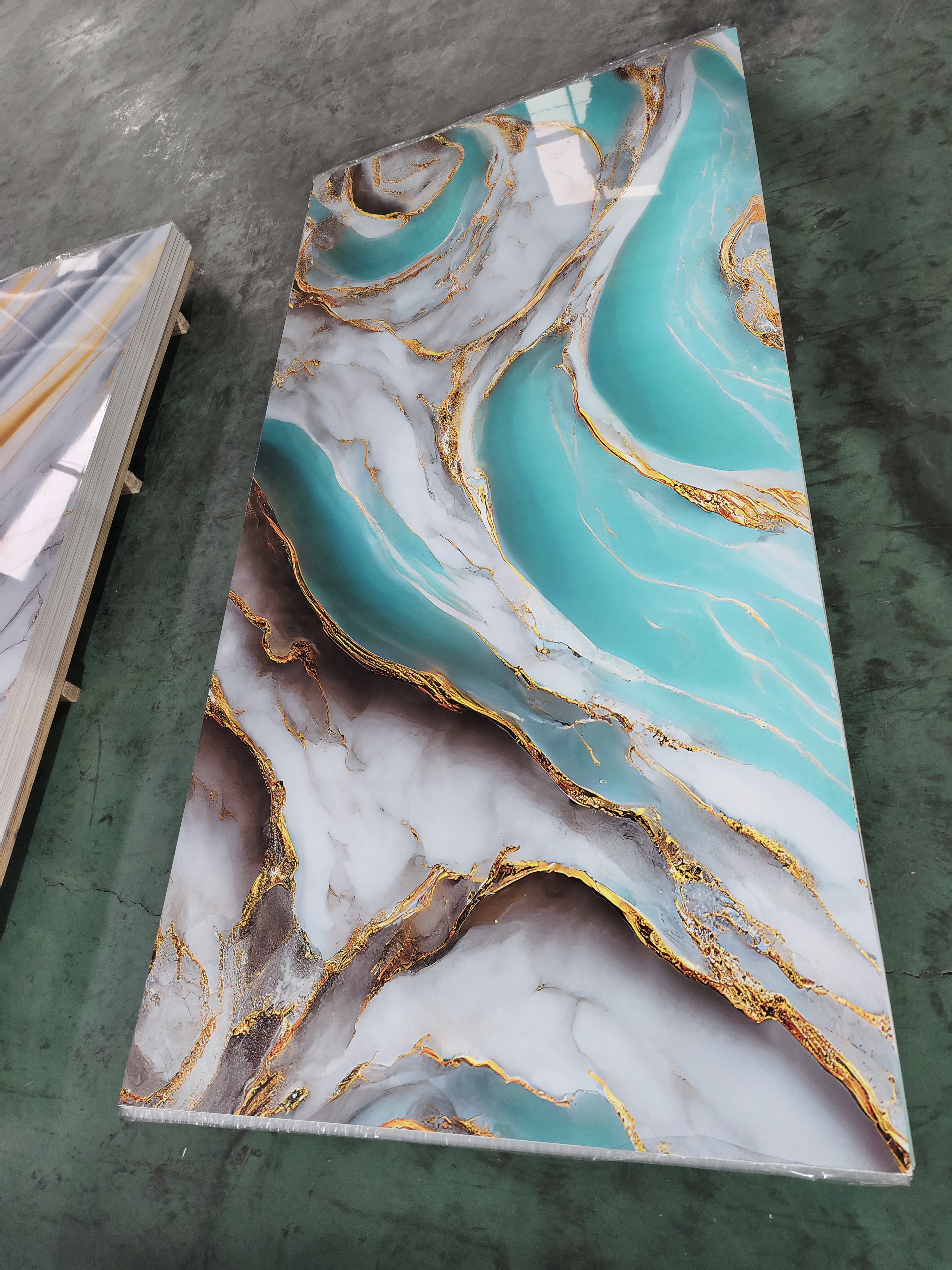 Waterproof Marble Series PVC Laminated Foam Board 3mm Thick UV Printed Lightweight Non-Toxic Wall Ceiling Panels Customized Size