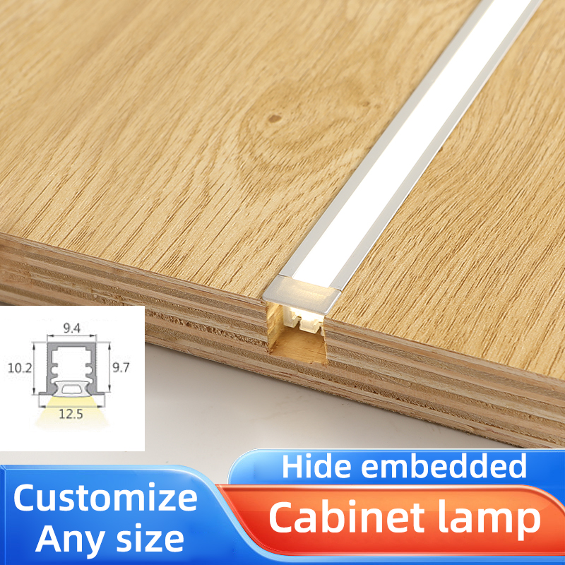 LED Dimmable High CRI 90 Touch Control Showcase Recessed Embedded Aluminium Profile Eco-Friendly Plastic Lighting