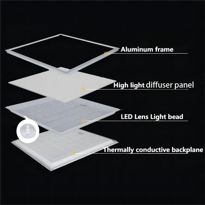Us Stock Warehouse 60X60 62X62 22W 25W 30W 40W Low Ugr Square Flat Slim LED Panel Light for Office Lighting