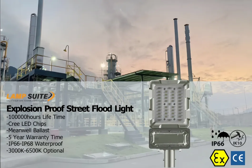 High-Efficiency Tri-Proof Explosion Proof LED Street Lamp Road Lighting for Industrial Plant