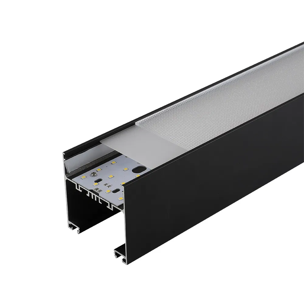 White 7575b 1800mm 60W 0-10V Dim Prismatic Low Ugr LED Linear Light