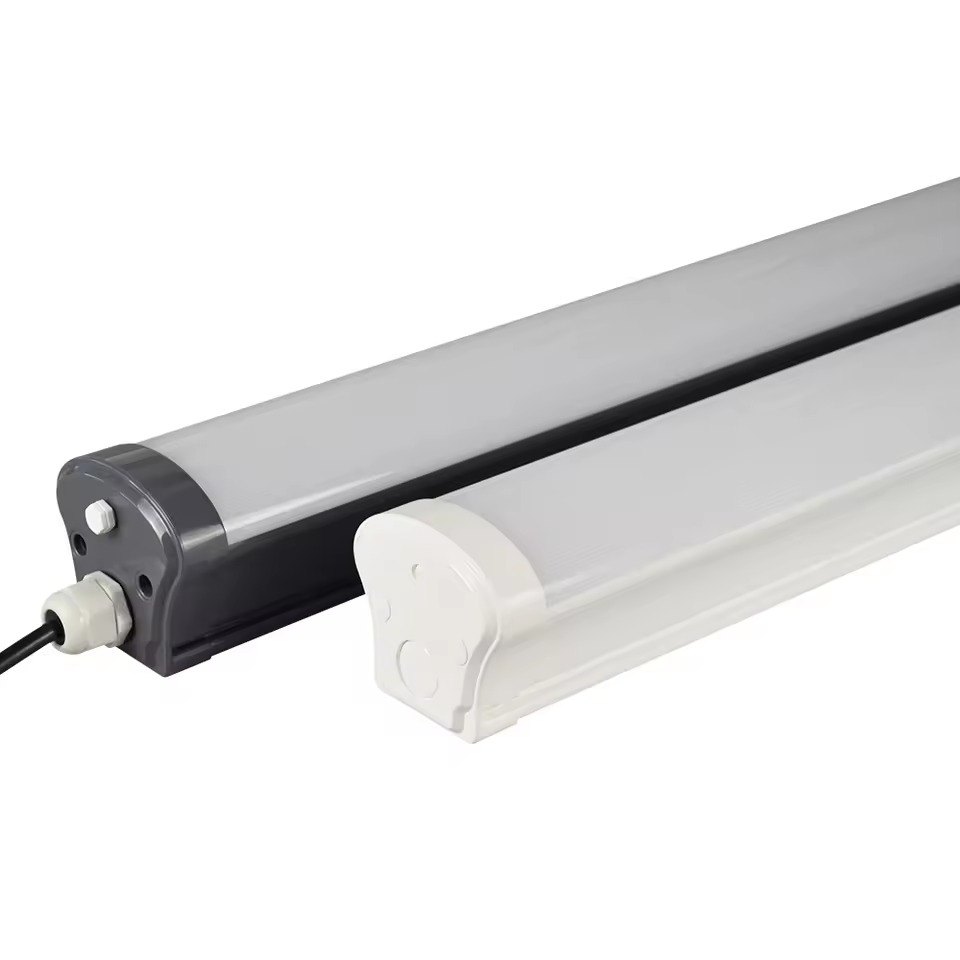 All Plastic 20W/40W/50W IP66 120CM Waterproof Tri-Proof LED Batten Lamp for Warehouse Parking Lot Etc