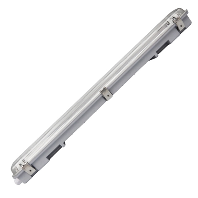 Factory Sales 40W IP65 Double T8 Tube Waterproof Lamp Fixture Steel Linear LED Tri-proof Light for Office &amp; Garage