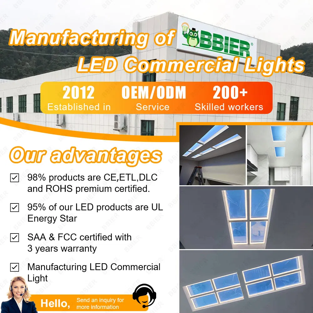 Smart Home Decor Blue LED Panel Light APP Control Recessed Sky Lamp Indoor LED Ceiling
