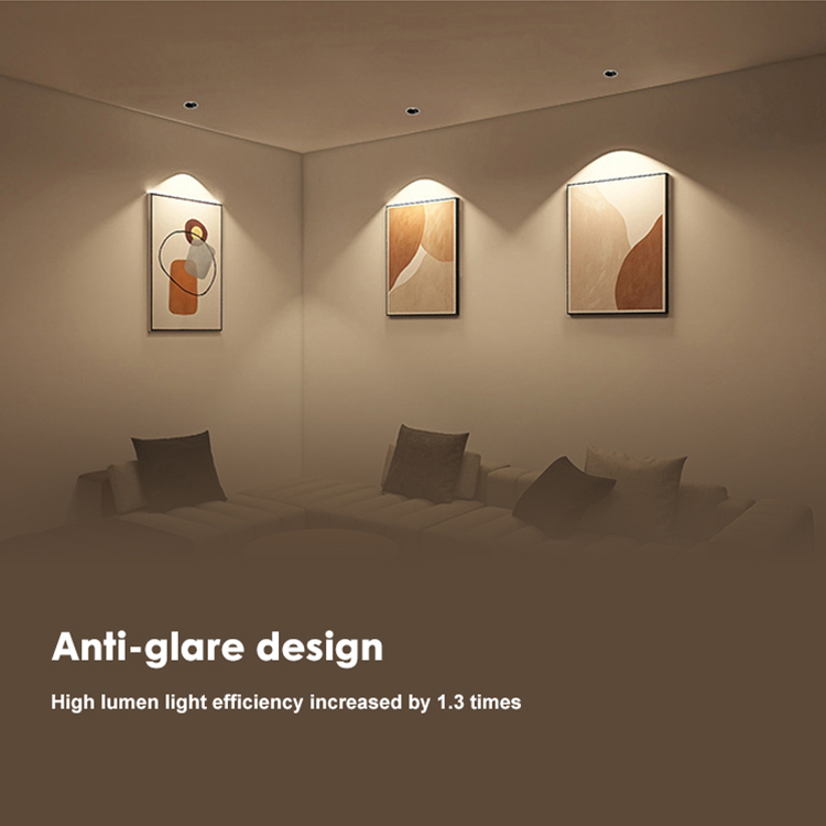 Allway SKD Aluminum Adjustable Indoor Art Museum Hotel Round Shape Recessed Mounted Led Down Spotlight Housing