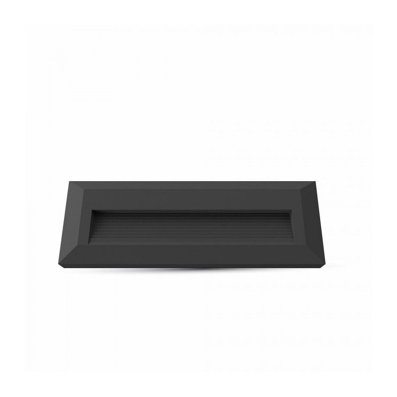 Rectangular LED Step Light Spotlight 3W Neutral 4000K IP65 Black Body Ceiling Mounting Outdoor Ceiling Light SKU-1328