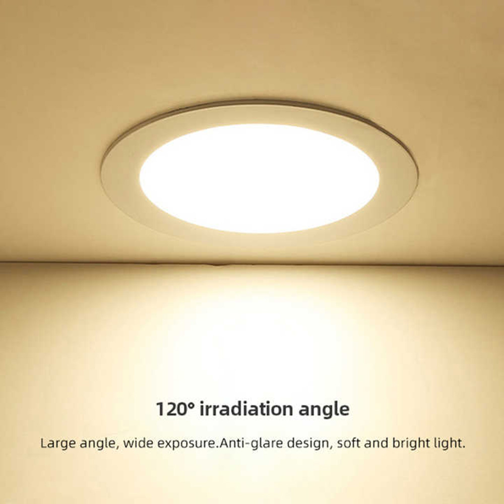 9W 12W Led Slim Down Light ultra Slim Round 6 Inch 5CCT Dimmable Shape Recessed Ceiling Smd Led Panel Lights ETL Certified