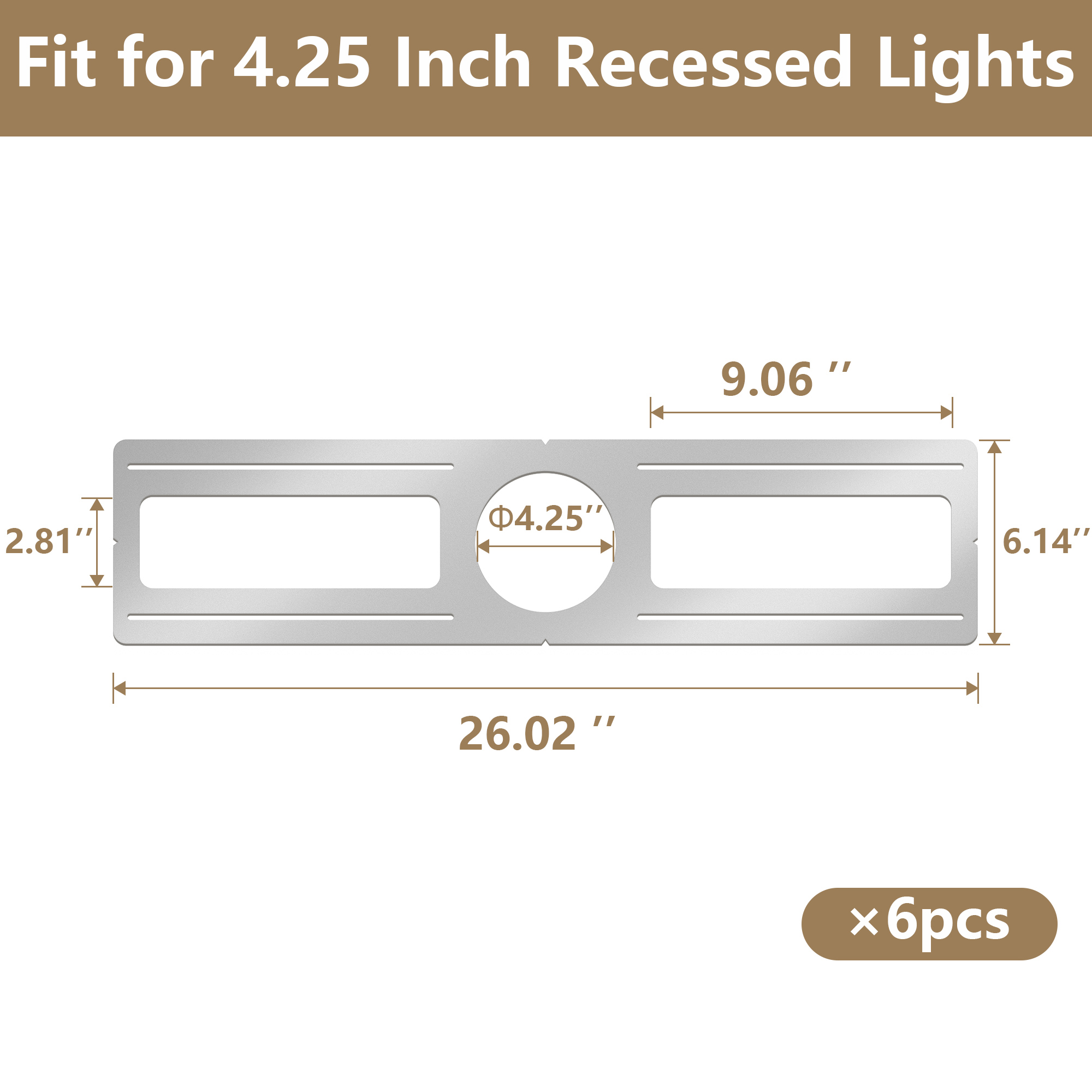 Wholesale LED Panel Light Mounting Kit Silver Gray Iron Hardware For Drop Ceilings UL Listed Commercial Grade Easy Install