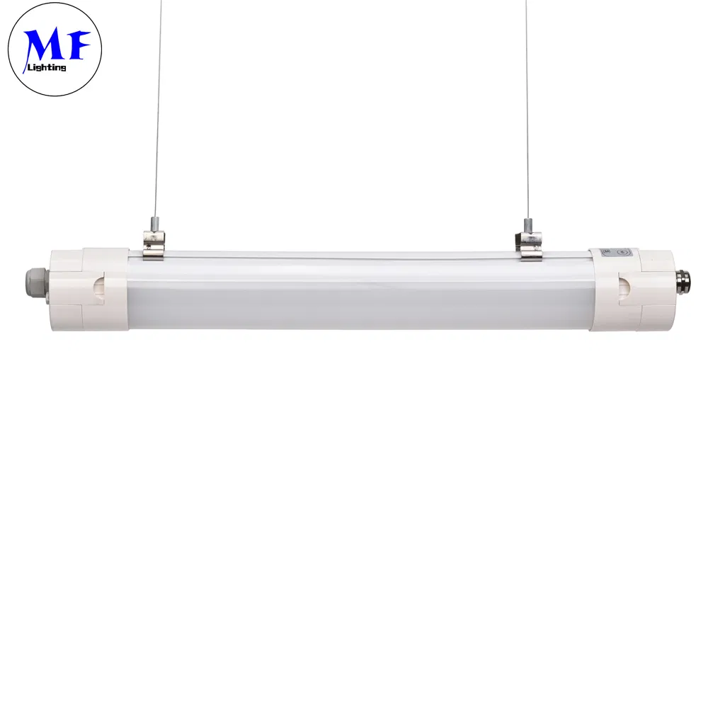 IP65 25W/40W/60W Basement Supermarket Waterproof Explosion Proof Dust Proof Emergency Tube LED Tri-Proof Light with CE and RoHS Certificates