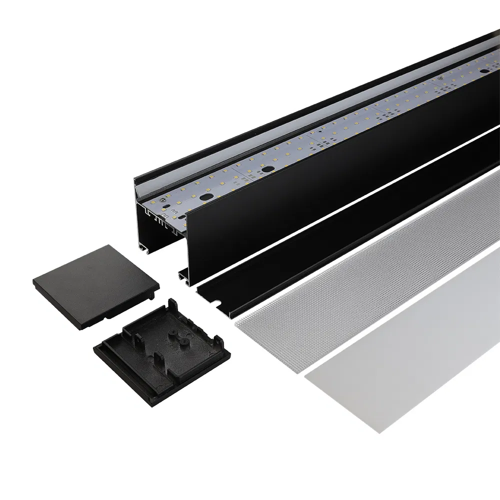 White 7575b 1800mm 60W 0-10V Dim Prismatic Low Ugr LED Linear Light