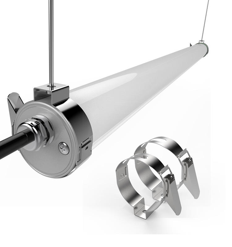 IP69 Tri-Proof Light Tubular Explosion Waterproof 600mm 20W LED Batten Light