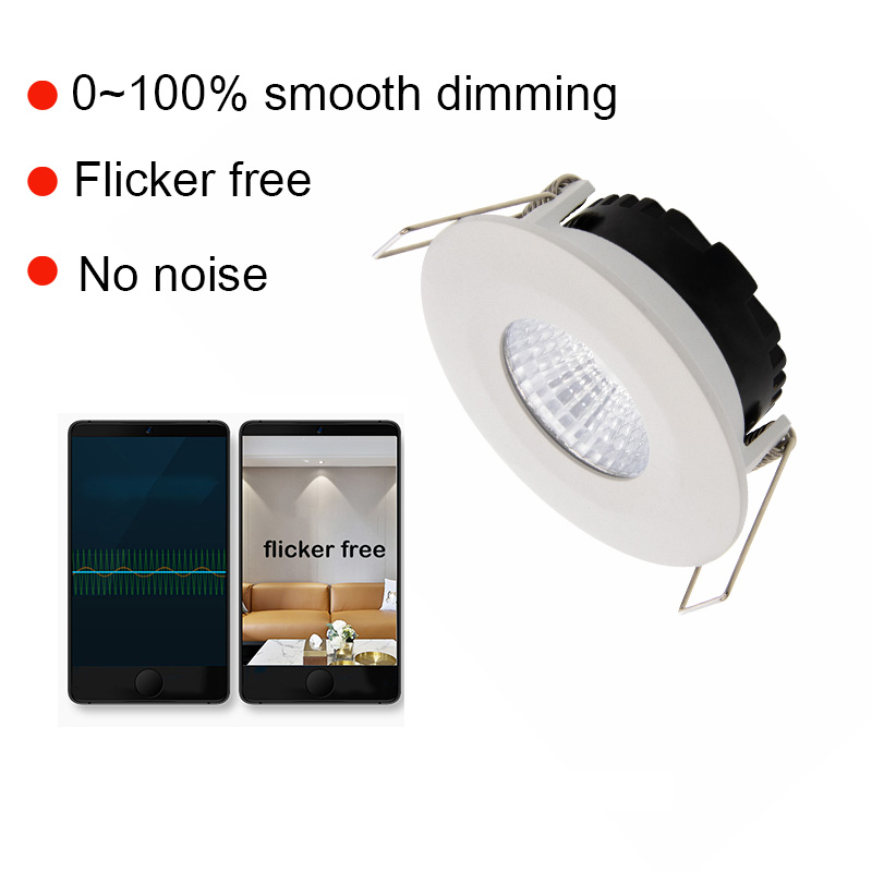 68mm Cut Out Anti Glare Slim Led Spot Light IP65 Recessed BOD Driver on Board Downlight