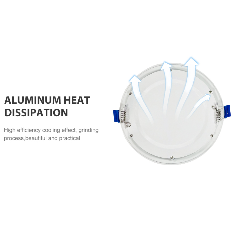 High Quality Bedroom Living Room Recessed Mounted 9w 12w 18w 24w Slim Round Led Ceiling Panel Light