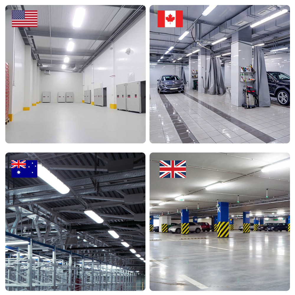 Brandon Industrial Led Lighting Explosion-Proof Surface Mounted Led Batten Tri-Proof Light Warehouse Waterproof Light