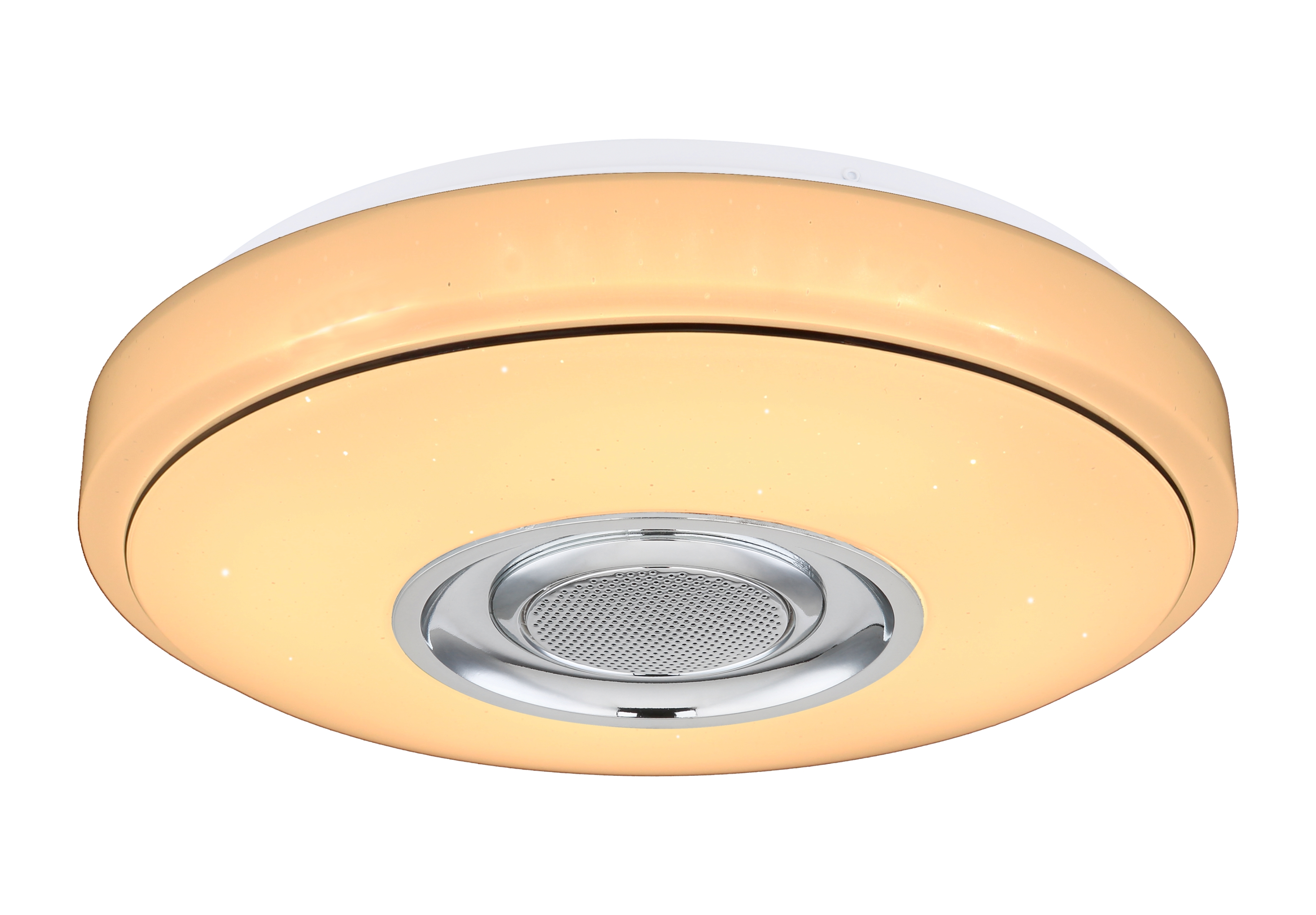 Smart RGB LED Ceiling Lamp with for Bluetooth Music Speaker Dimmable Ambient Light for Home Bedroom Living Room Remote Control