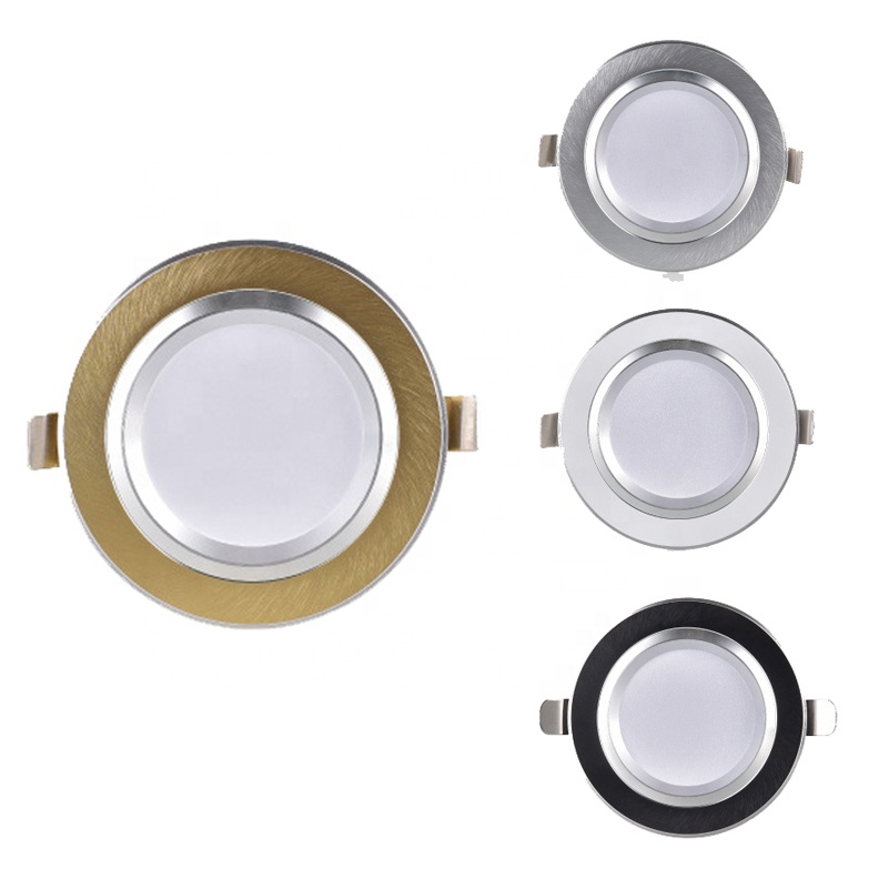 LED Tricolor Downlight 7W to 30W Slim Panel Light Ceiling Recessed for Home & Store Use Aluminum Body IP44 Rating Home Office