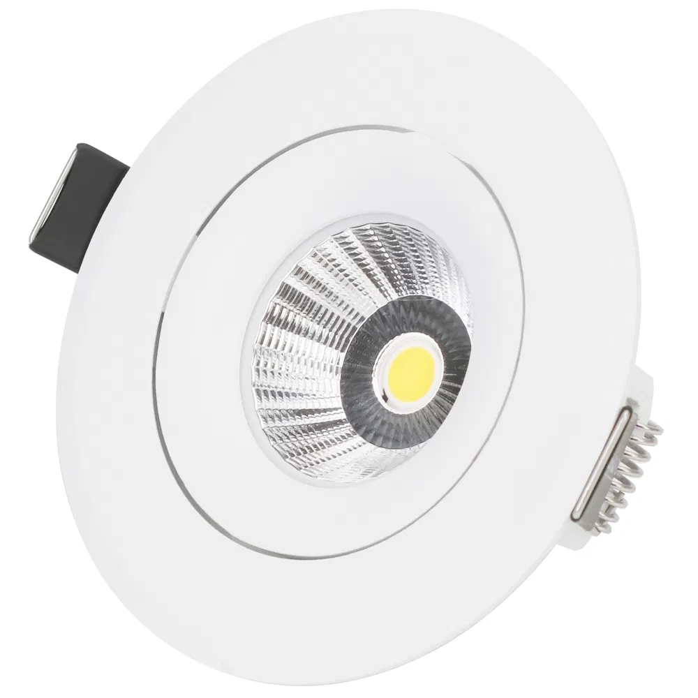 Indoor Lighting Adjustable Beam Angle Anti-Glare 8.5W 2700K Glow LED-Downlight