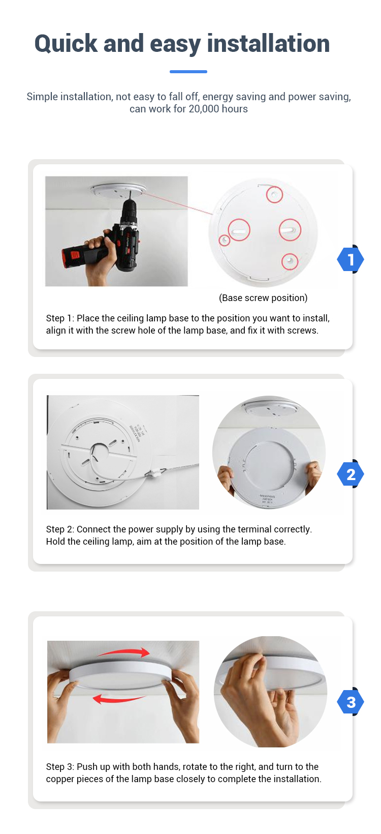 LED Ceiling Light Showcase