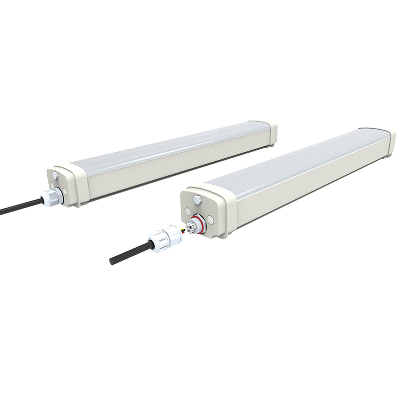 Adjustable IP65 IK08 LED Linear Tri-Proof Lamp Animal Husbandry Warehouse Anti-UV Anti-Corrosion Lighting Waterproof Triple-Safe
