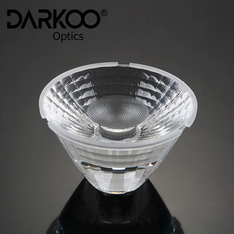 Lens Chip Condenser 28mm Aspheric Ip65 Optical 45mm Injection 30 Degree Light 90mm 25mm 40mm Cob Lens With Downlight Cob Lens
