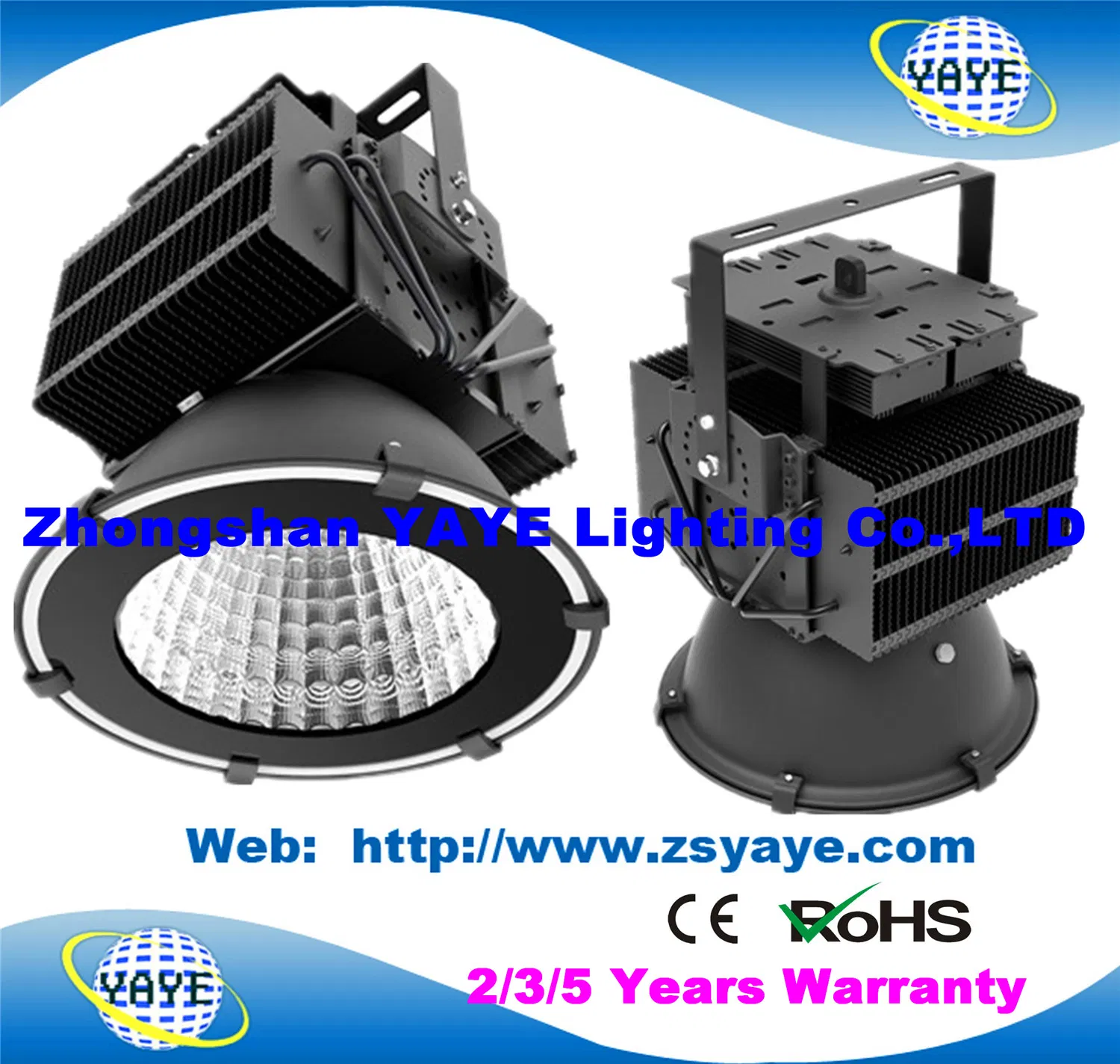 Yaye 18 Hot Sell Waterproof IP65 120W LED High Bay Light / 120W LED Industrial Lamp with 5 Years Warranty