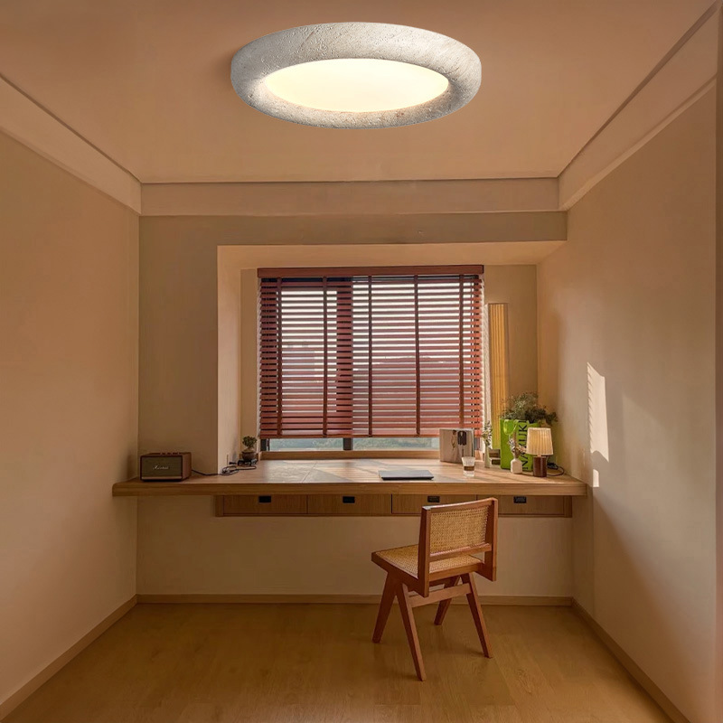 PM Japanese Wabisabi Creative Bedroom Ceiling Light Simple Modern Room Ceiling Light Nordic Design Art Light Simple Ceiling Lamp