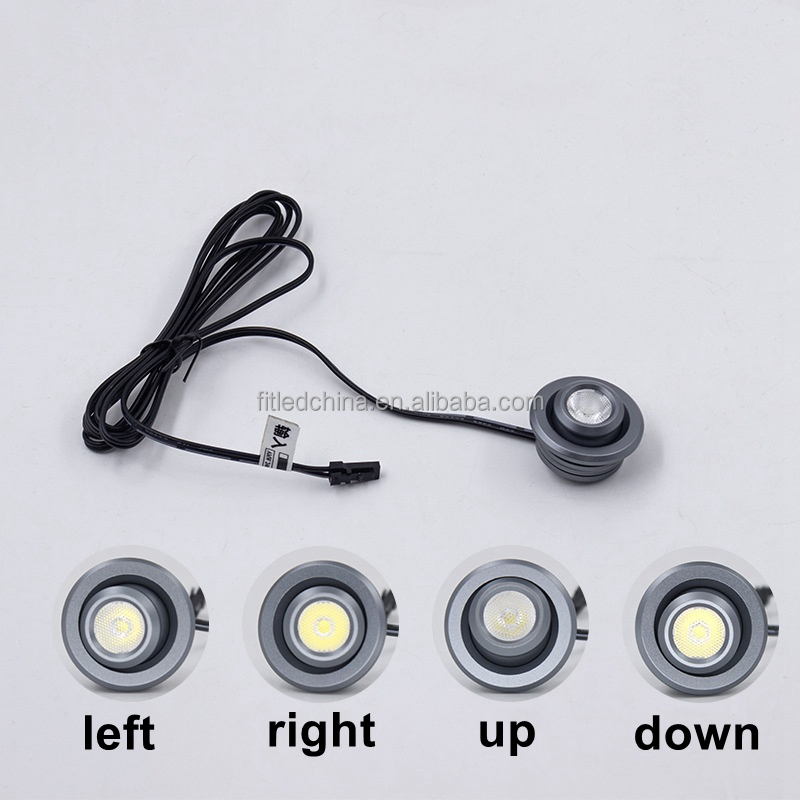 Aluminum DC12V Rotatable Recessed LED Spot Light RV Caravan Camper Bus Van Interior LED Down Light LED Ceiling Spot Light