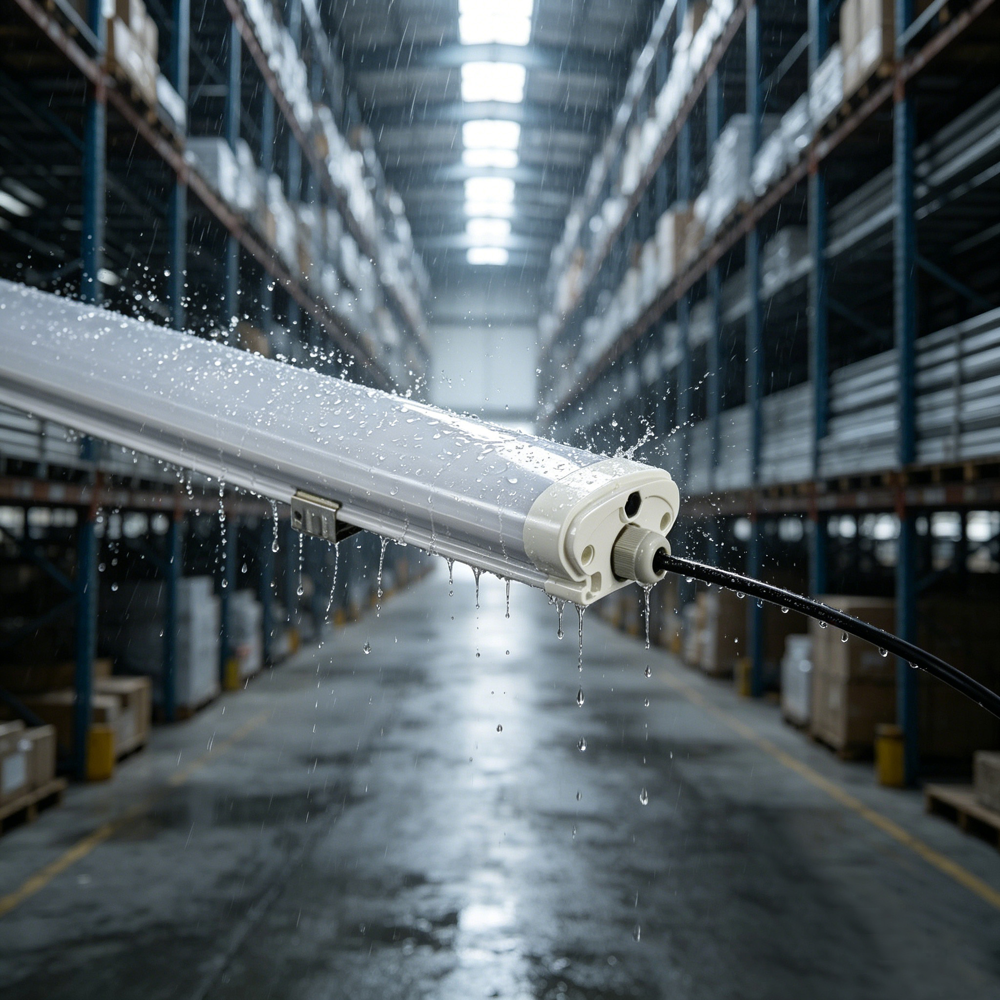 High Lumen IP65 LED Tri-proof Light PC+Aluminum Dimmable Linkable Corrosion Resistant Factory Workshop 2FT 5FT 36W 50W 72W