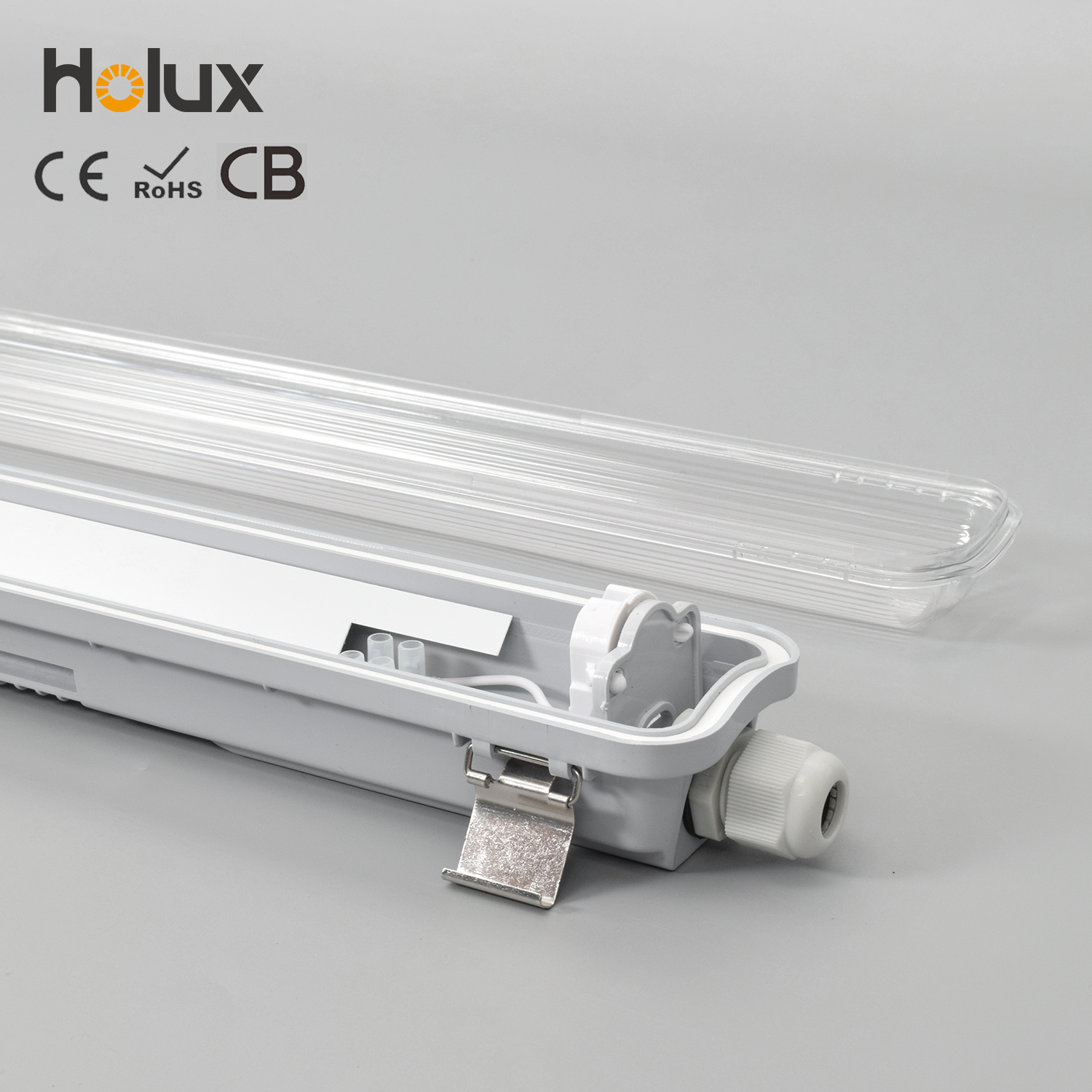 Pass 0.63m Drop Tested Fool-proof Wiring 3-Year IP65 IK08 Waterproof Warehouse LED Tri-proof Light
