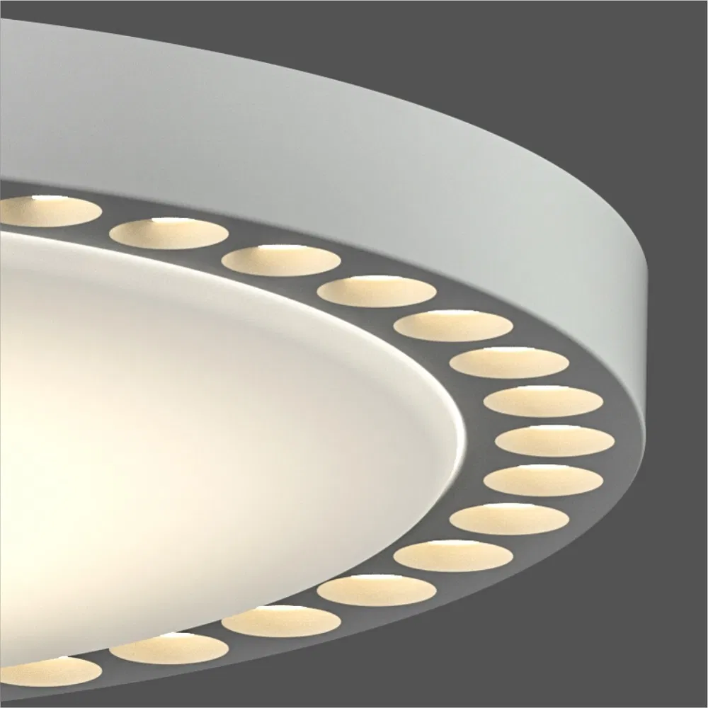 Smart Dimmable LED Composite Ring Ceiling Light with Backlight Zigbee APP Control