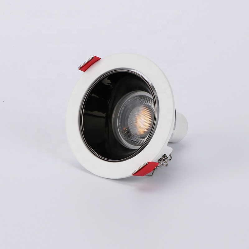 Mr16 Module &amp; GU10 Housing Frame Adjustable Square LED Downlight With Casing &amp; Camera Fixture Recessed Fitting For MR16 GU10