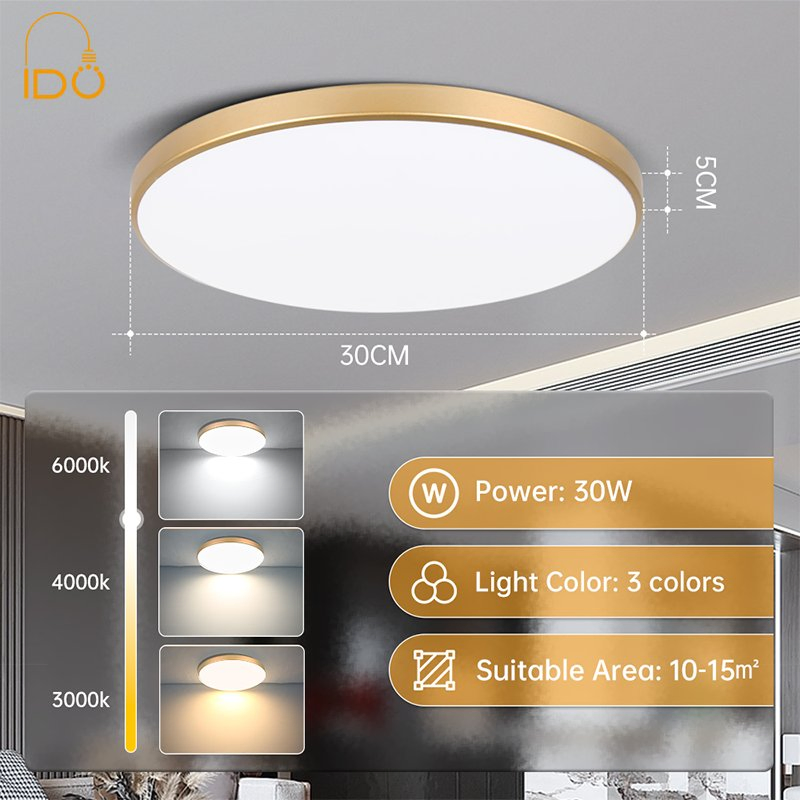 LED Ceiling Light with Smart APP Control: Ultra-Thin, 24W, IP20, CB Approved
