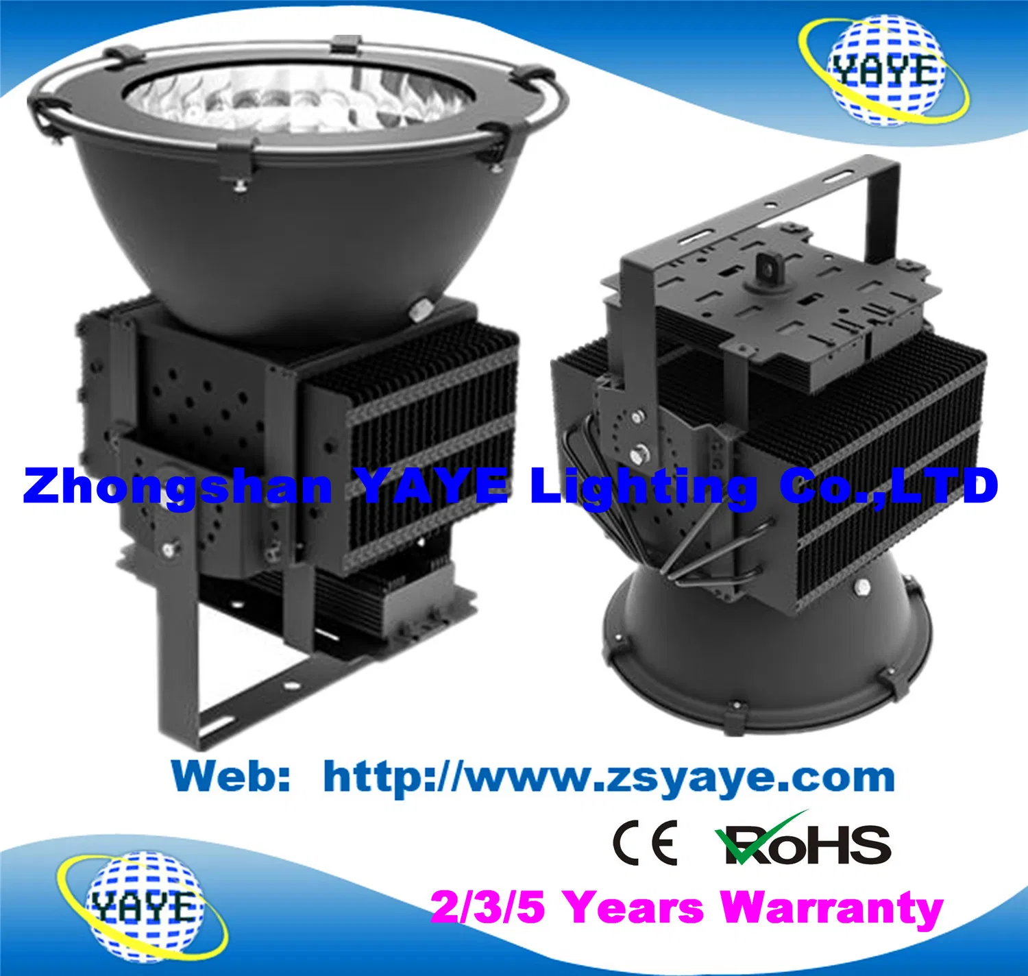 Yaye 18 Hot Sell Waterproof IP65 120W LED High Bay Light / 120W LED Industrial Lamp with 5 Years Warranty