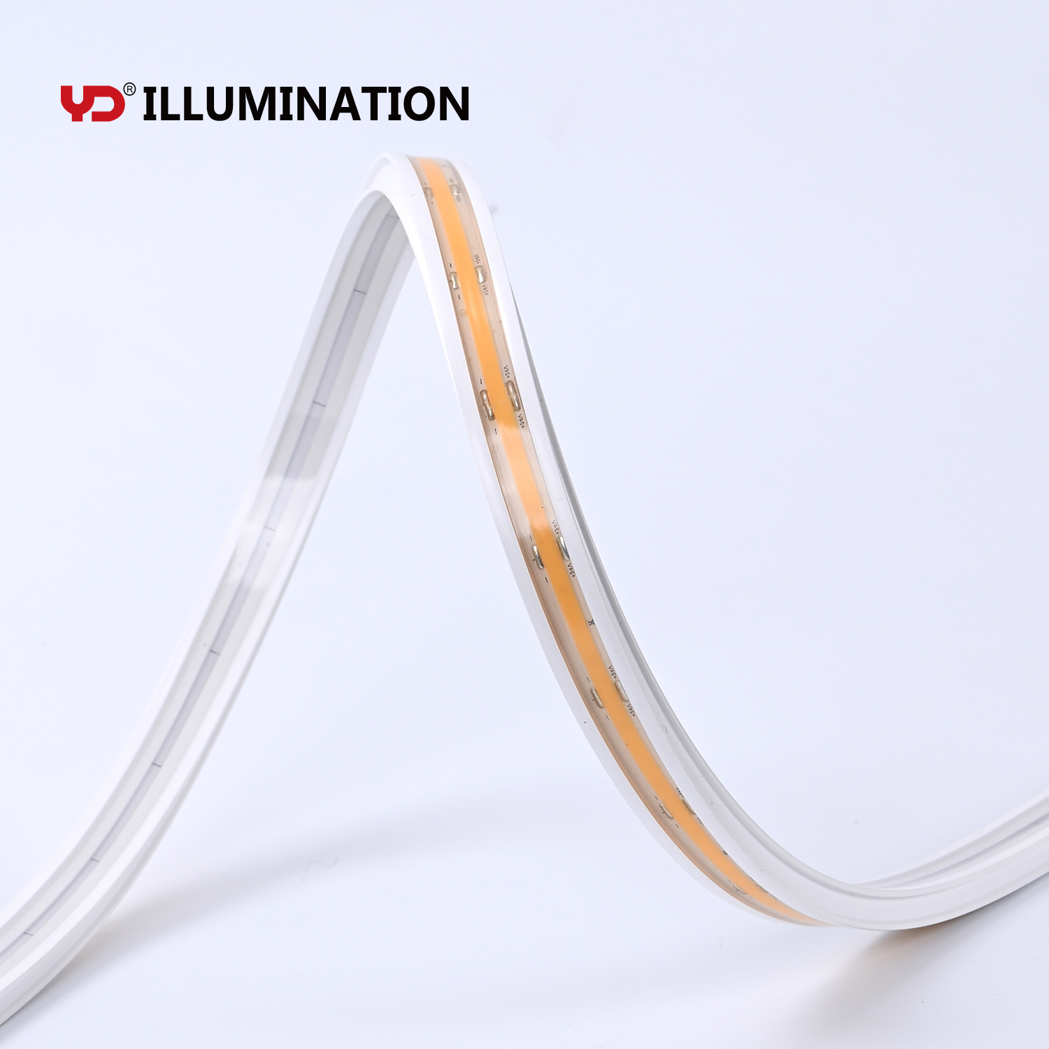 Flexible PVC COB LED Strip Light 24V IP68 Waterproof High Brightness V-0 For Landscape And Modern Building Illumination