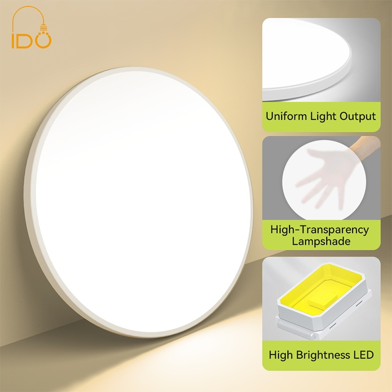 LED Ceiling Light with Smart APP Control: Ultra-Thin, 24W, IP20, CB Approved