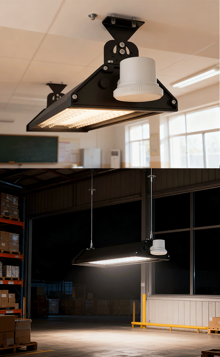 Warehouse Factory High Lumen IK08 IP65 Linear High Bay Light - 0-10V/1-10V Dimmable LED Linear High Bay Lamp