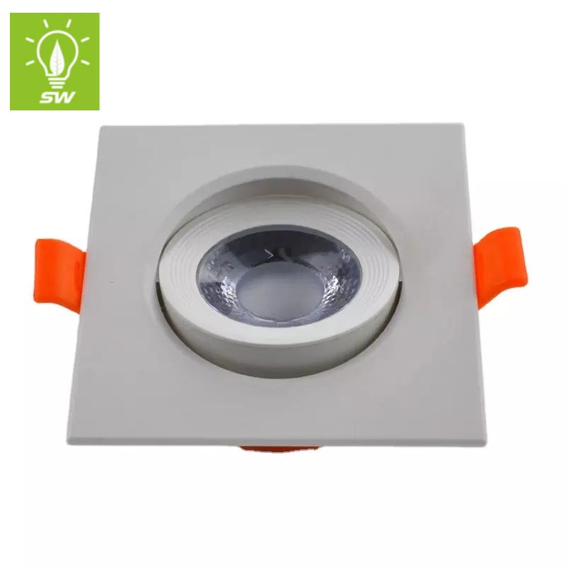 COB Indoor Adjustable Downlight Beam Angle Dimmable Optional Ceiling Recessed Lamp OEM COB LED Spotlight Down Light