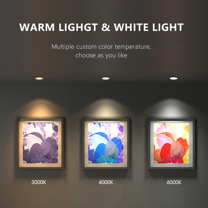 2025 Woojong New Model Slim LED Downlight 100-265V 6W 9W 12W 15W 18W 24W Embedded Ceiling Panel Light for Office CE ERP