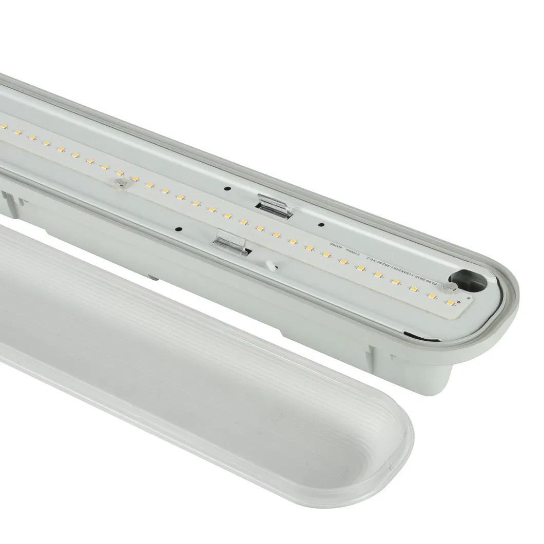 IP66 40W 80W Tri-Proof Luminaire Explosion Proof Tube Liner Lamp