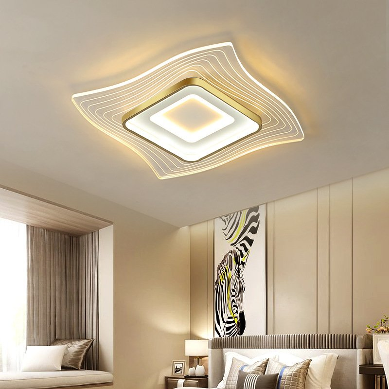 Smart APP Control CCT Dimmable Chandelier European Modern Simple Gold Ceiling Lamp LED Light